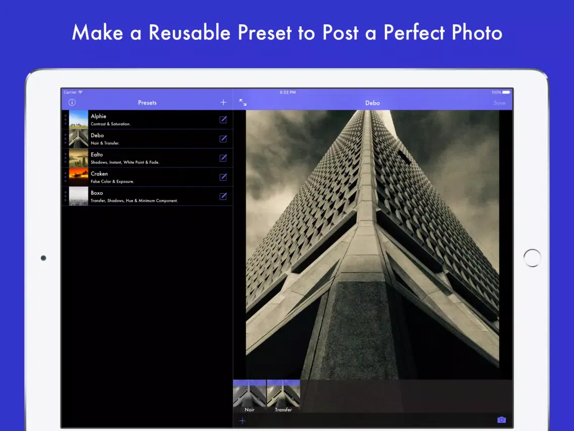 Preset iPad  স্ক্রিনশট