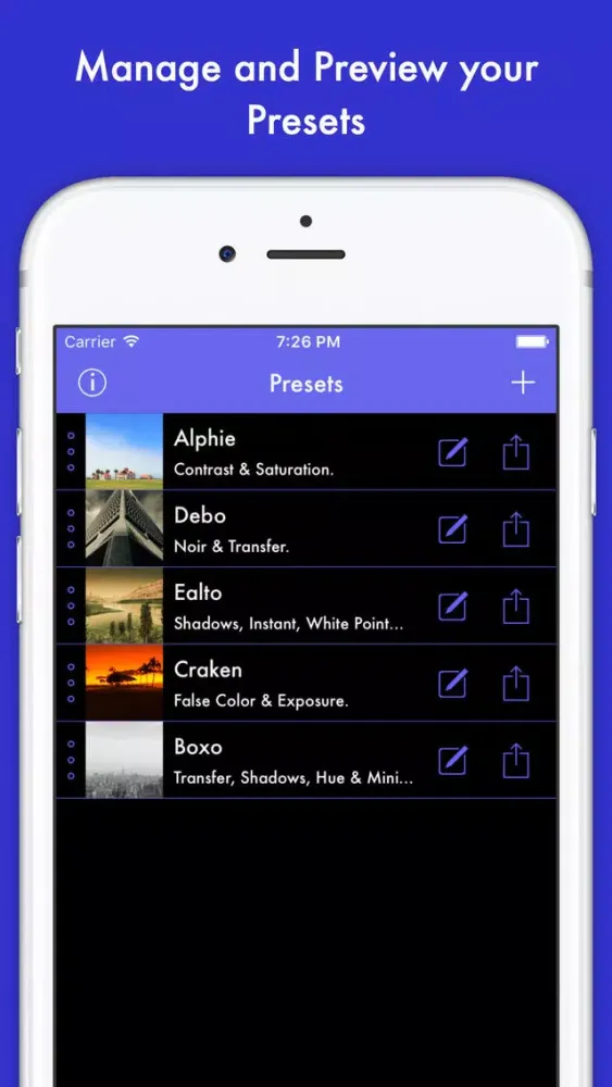 Preset স্ক্রিনশট