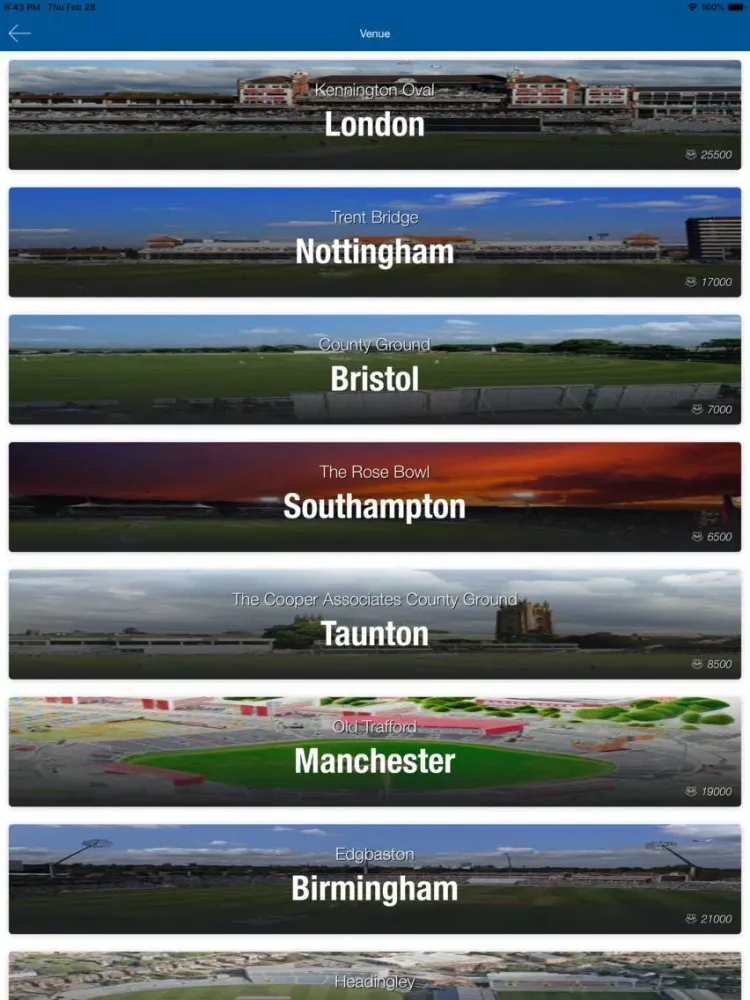 Ảnh chụp màn hình của Worldcup Schedule 2019 iPad 