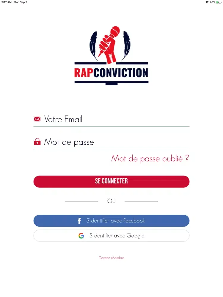 Rap Conviction iPad  Screenshots