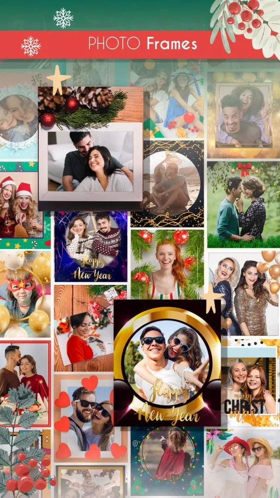 Captures d'écran de Photo frames to share cute app