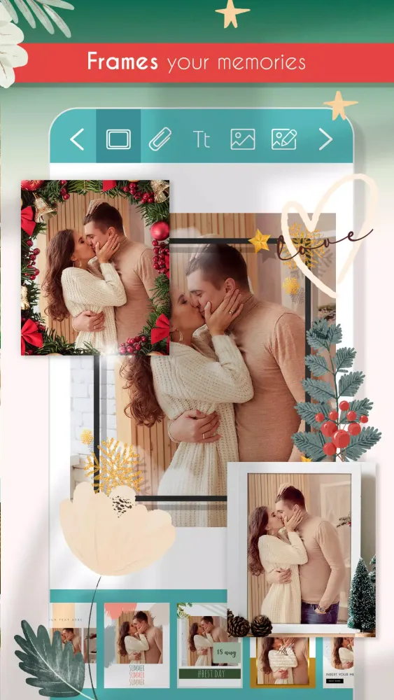 Captures d'écran de Photo frames to share cute app
