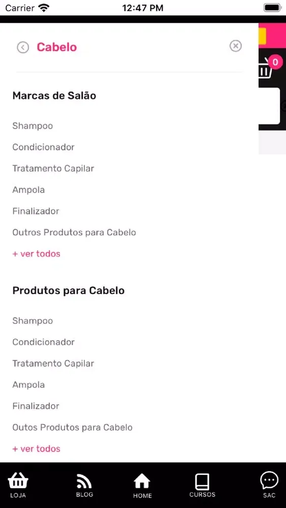 Mundo do Cabeleireiro スクリーンショット