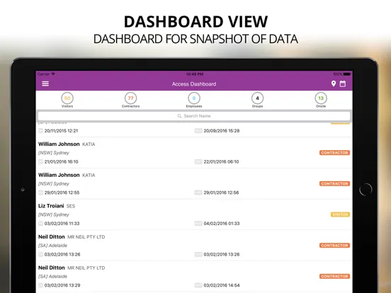 Rapid Admin iPad  Screenshots