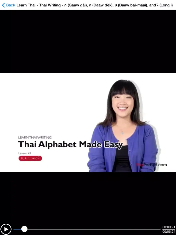 Capturas de tela do Learn Thai in Videos iPad 