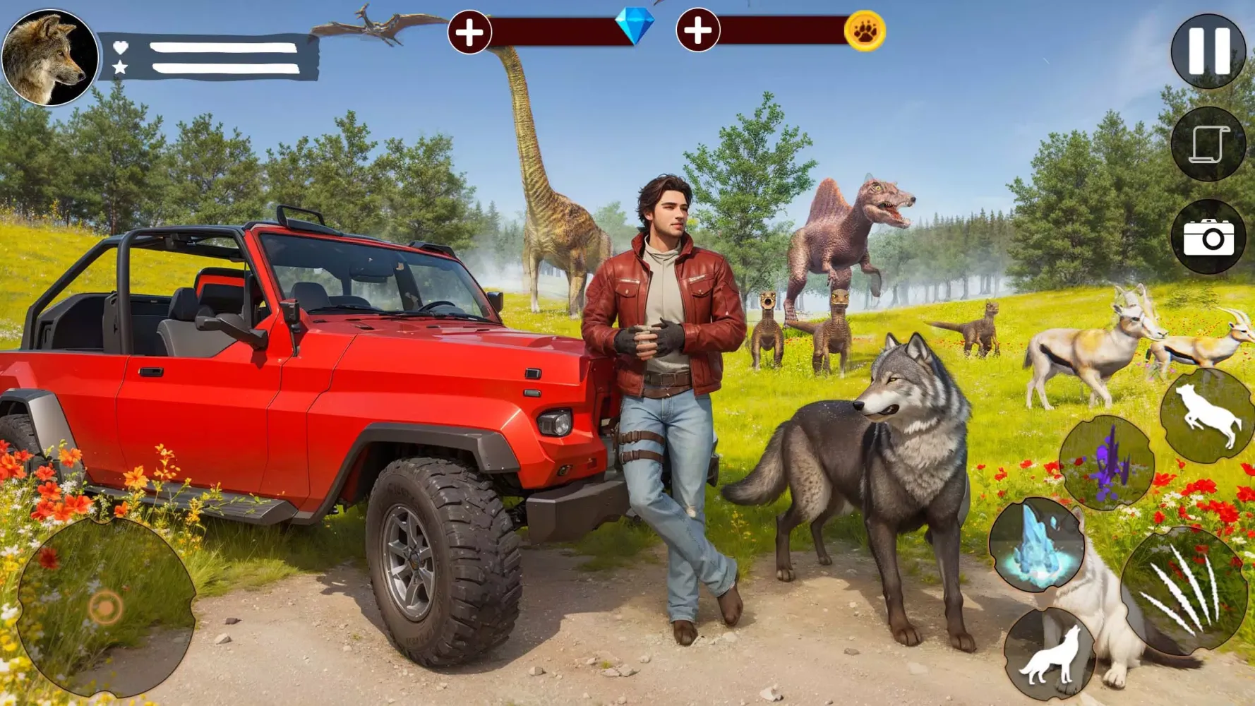 Wild Wolf Family Simulator 3D应用截图