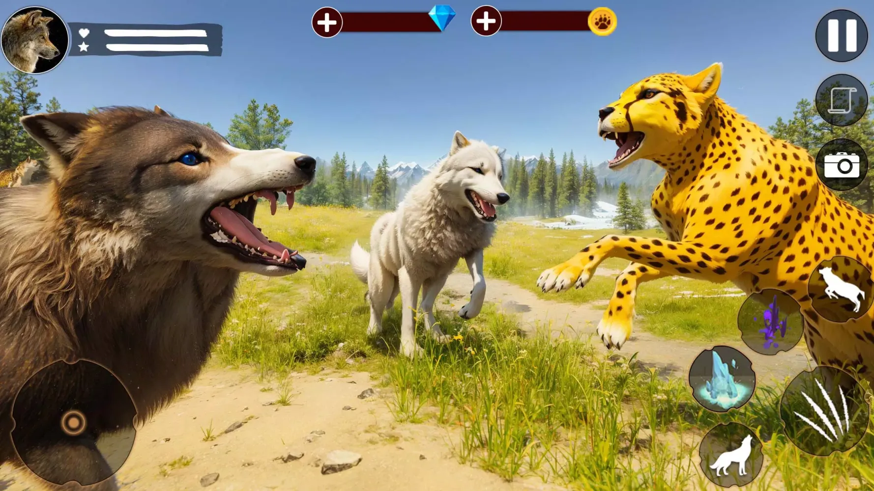 Wild Wolf Family Simulator 3D应用截图