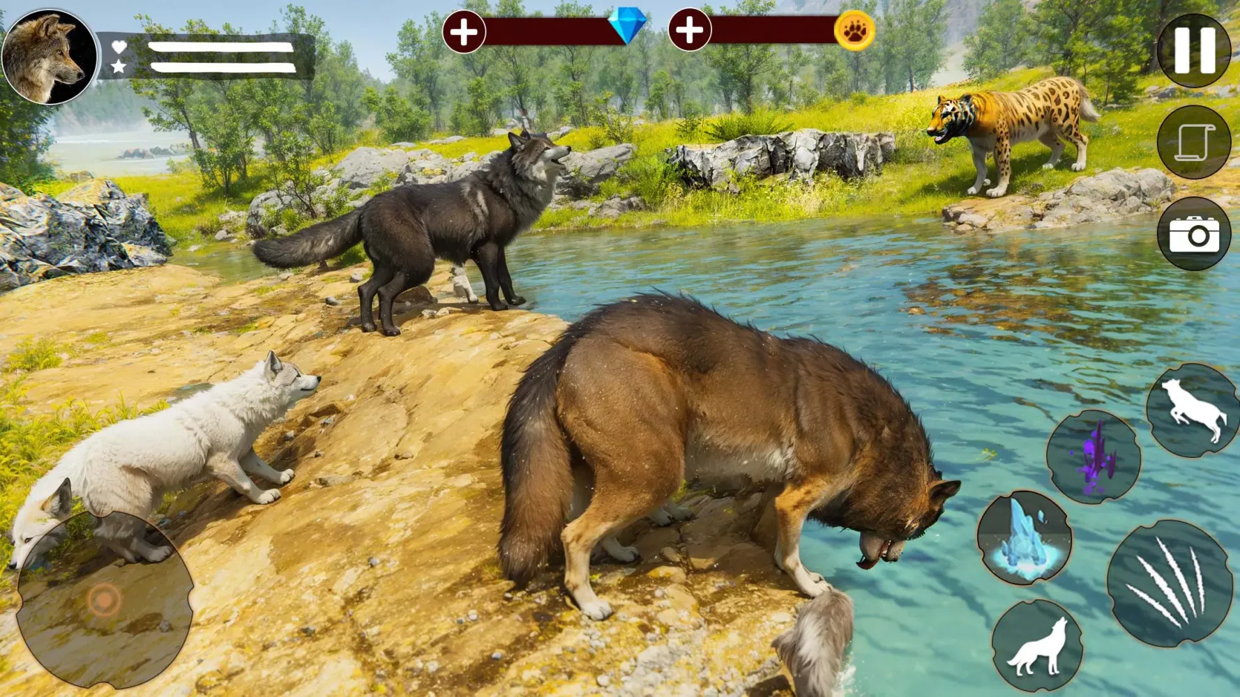 Wild Wolf Family Simulator 3D应用截图