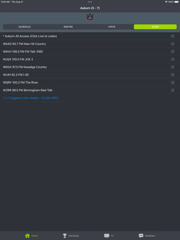 تصاویر Auburn Football iPad 