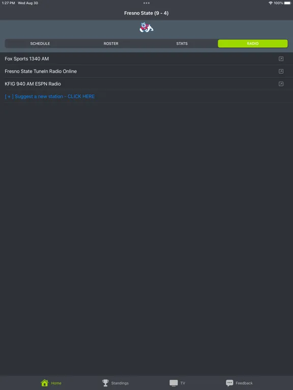 Fresno State Football App iPad 应用截图