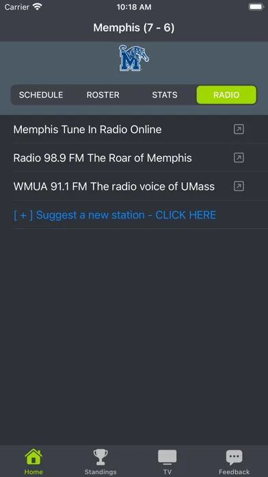 Memphis Football Schedules স্ক্রিনশট