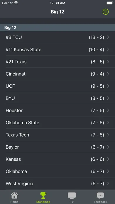 Zrzuty ekranu Oklahoma State Football