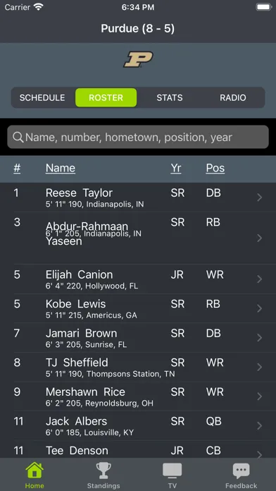 Zrzuty ekranu West Lafayette Football
