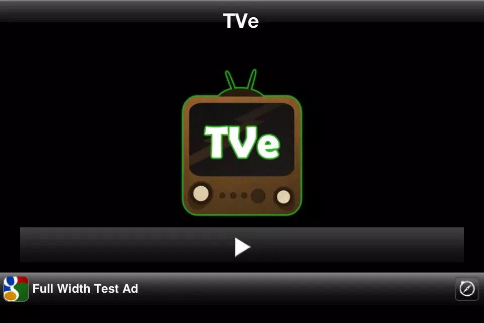 Capturas de tela do TVe