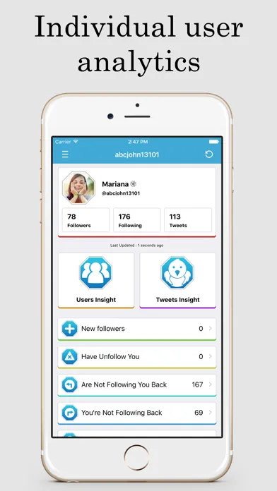 TwitStats – Tracker and Insights Tool for Twitter Ekran Görüntüleri