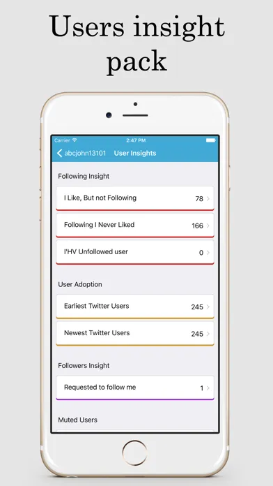 TwitStats – Tracker and Insights Tool for Twitter Ekran Görüntüleri