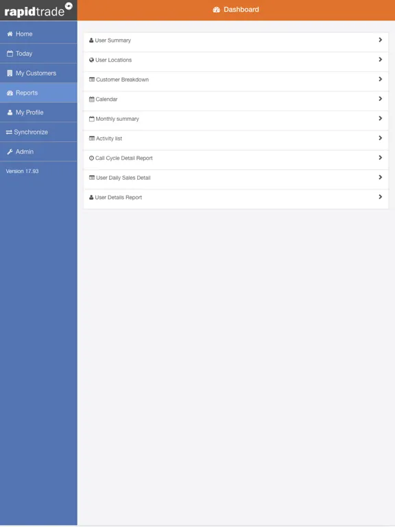 ภาพหน้าจอของ Rapidtrade Bishop iPad 