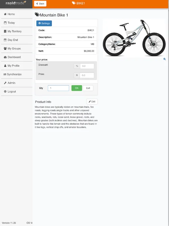 Скриншоты Rapidtrade Knight iPad 