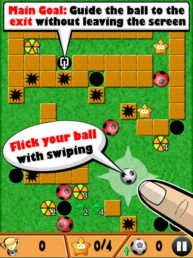 ภาพหน้าจอของ Flick The Ball Free iPad 