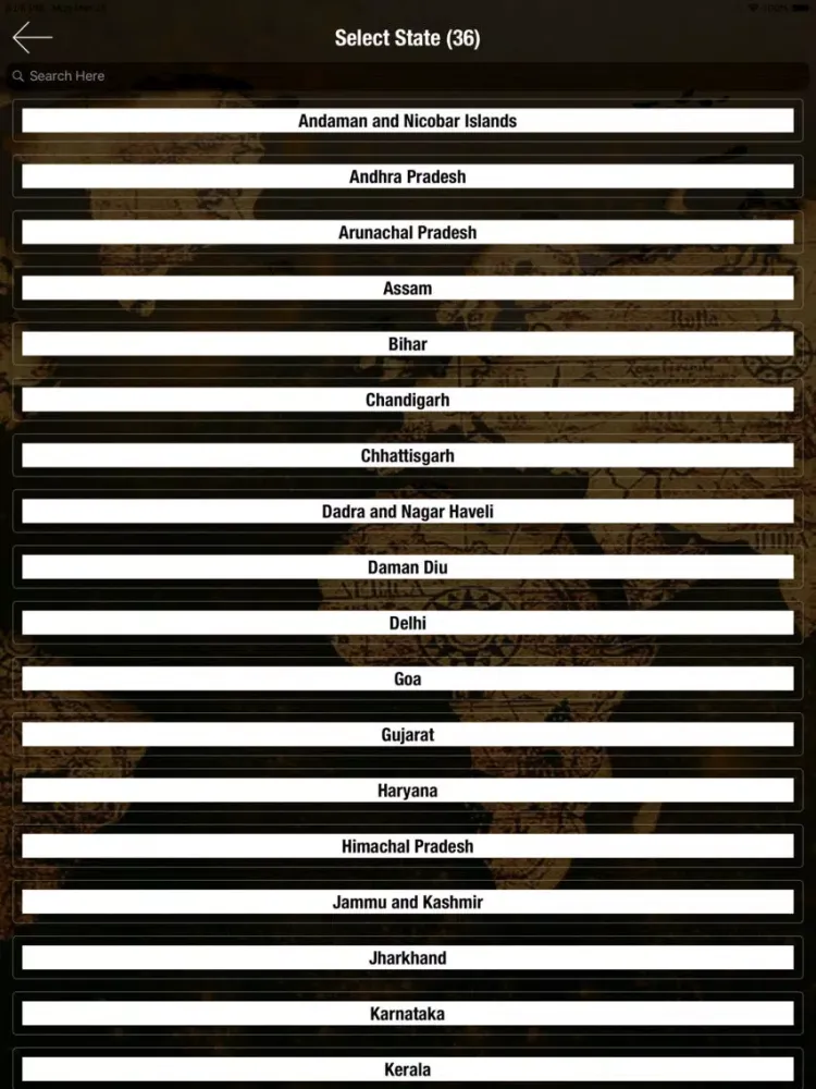 Indian Villages List iPad 应用截图