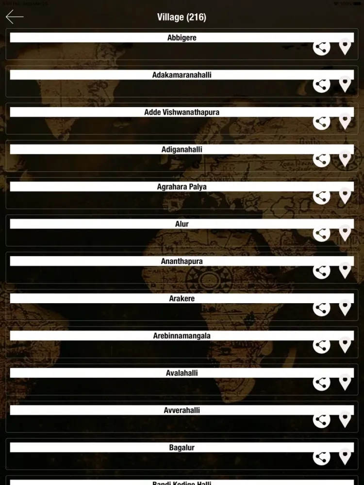 Indian Villages List iPad 应用截图