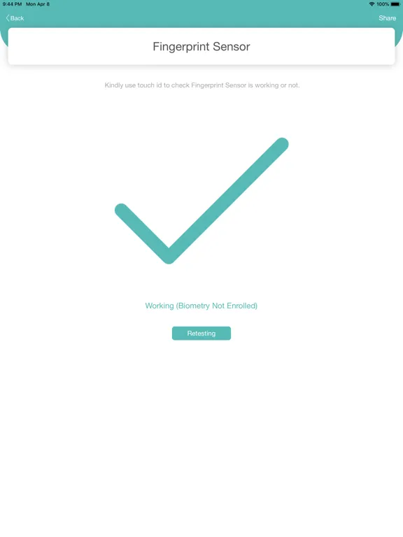 Screenshot di Touchscreen & Display Test iPad 
