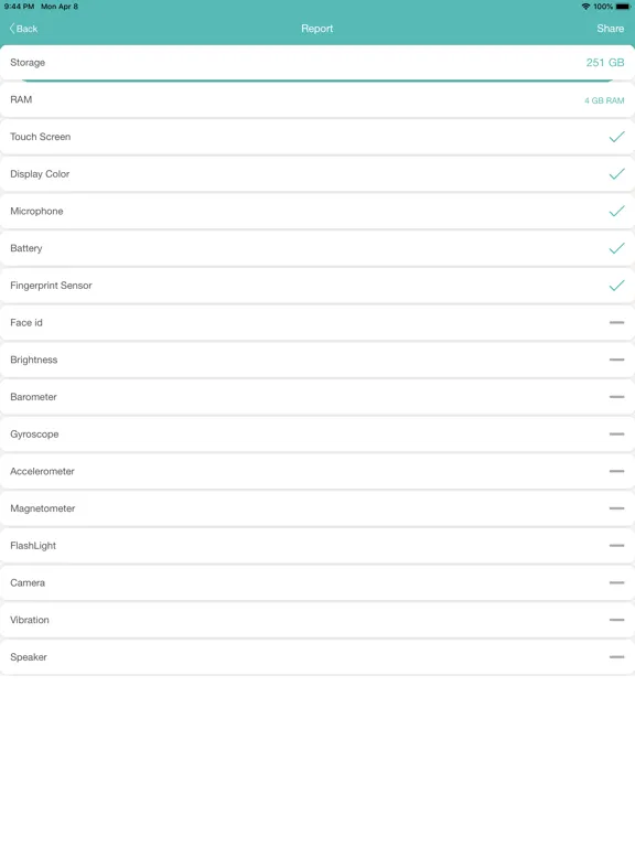Screenshot di Touchscreen & Display Test iPad 