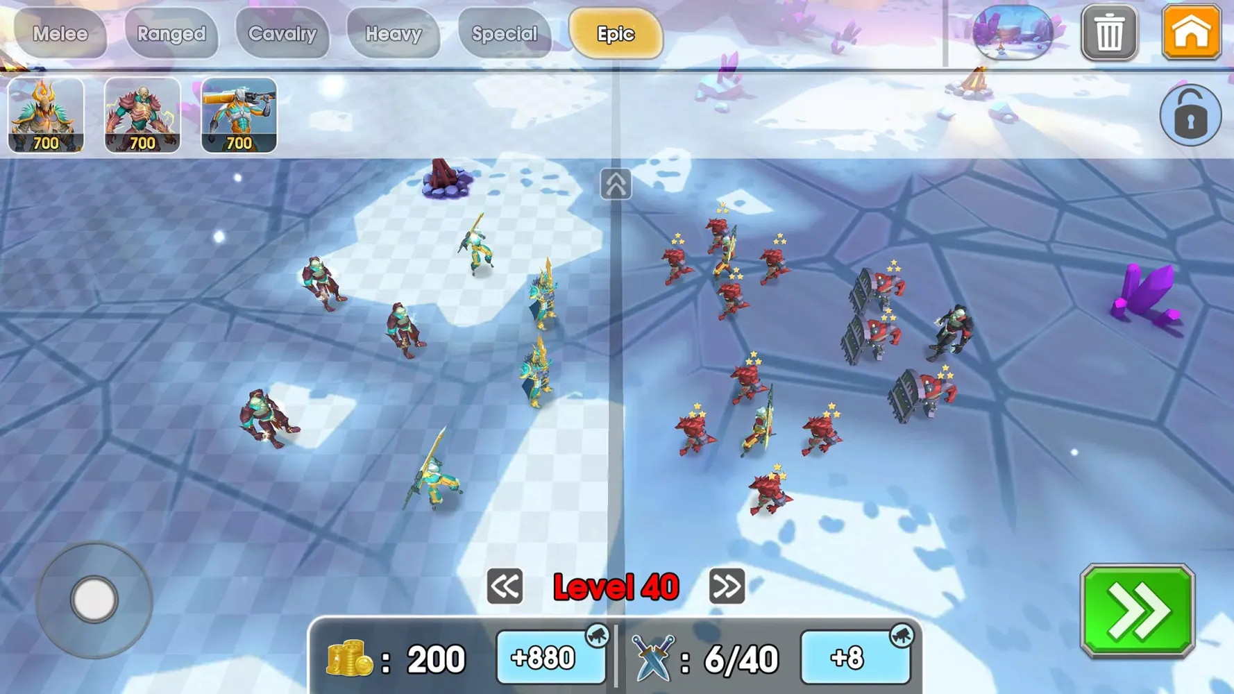 Ảnh chụp màn hình của Clash Battle Simulator
