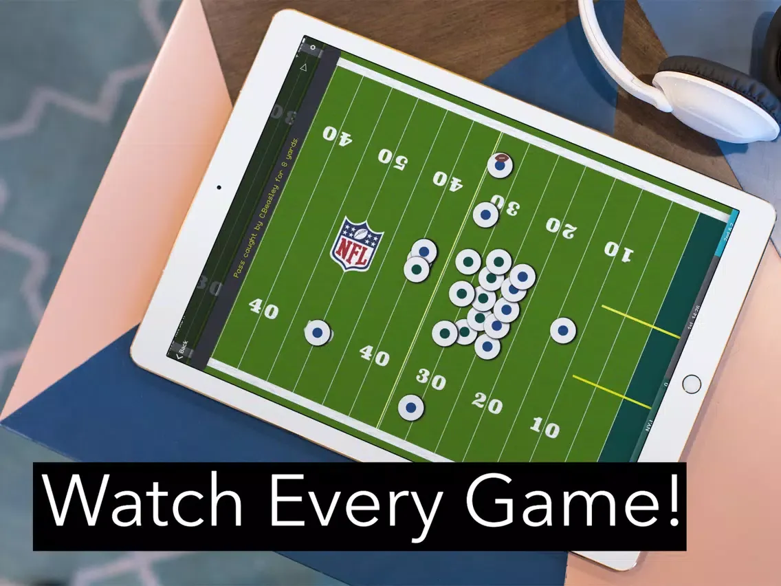 Tangkapan skrin Pigskin LIVE! iPad 