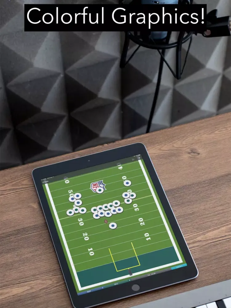 Tangkapan skrin Pigskin LIVE! iPad 