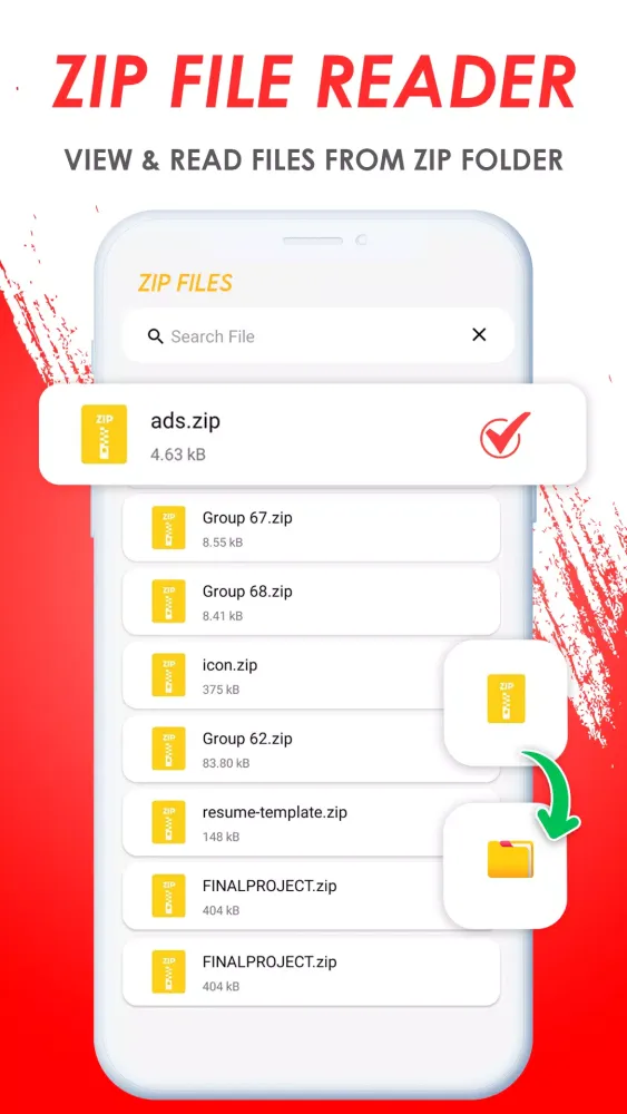تصاویر Zip Unzip & Rar File Extractor