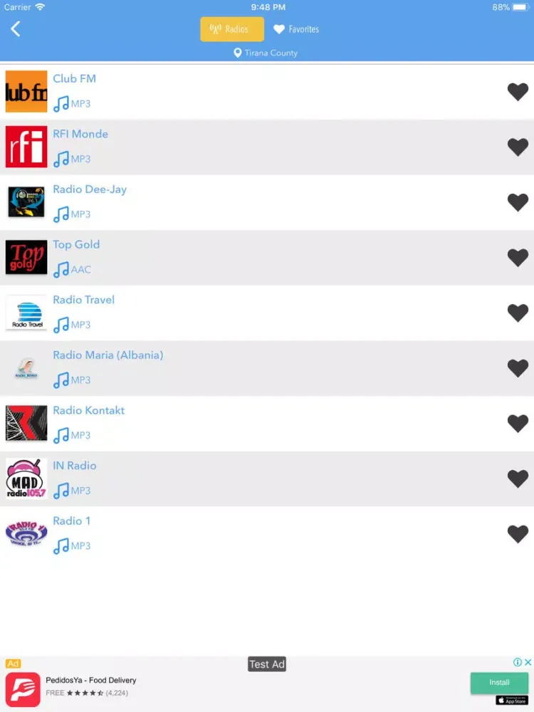 ภาพหน้าจอของ Radio Albania Online - AM FM iPad 