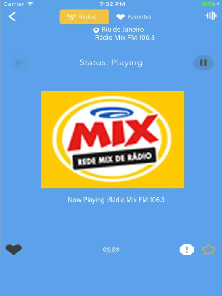 Capturas de tela do Radio Brazil FM AM Online iPad 