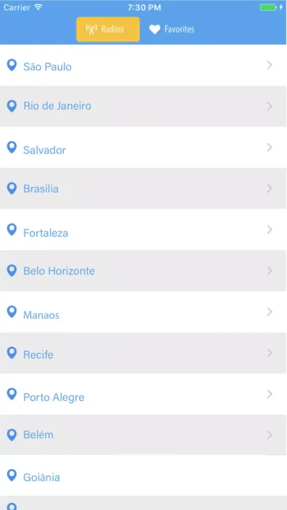 Capturas de tela do Radio Brazil FM AM Online