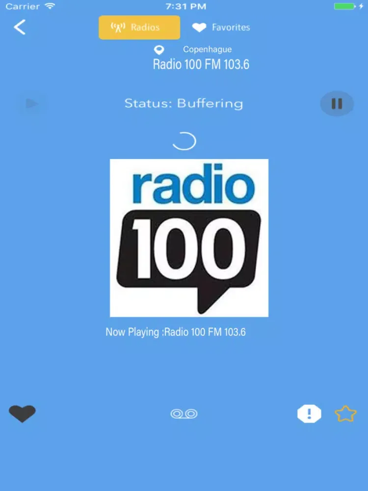 Radio Denmark FM AM Online iPad  स्क्रीनशॉट