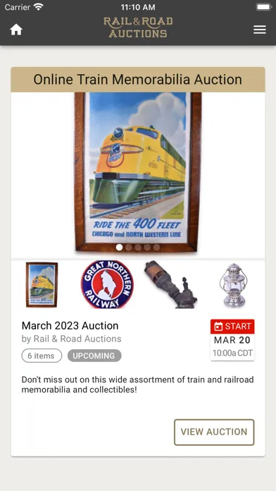 Rail and Road Auctions Ekran Görüntüleri