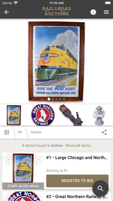 Rail and Road Auctions Ekran Görüntüleri