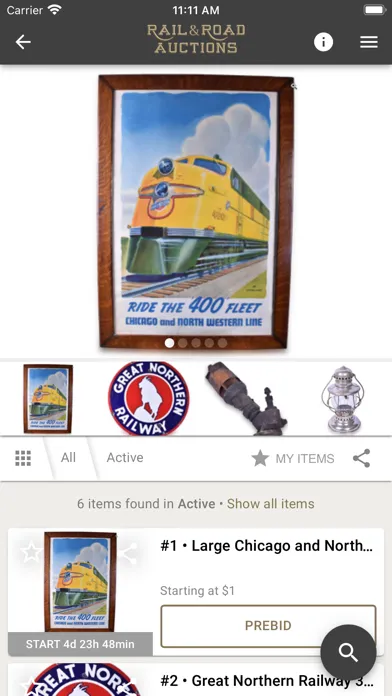 Rail and Road Auctions Ekran Görüntüleri