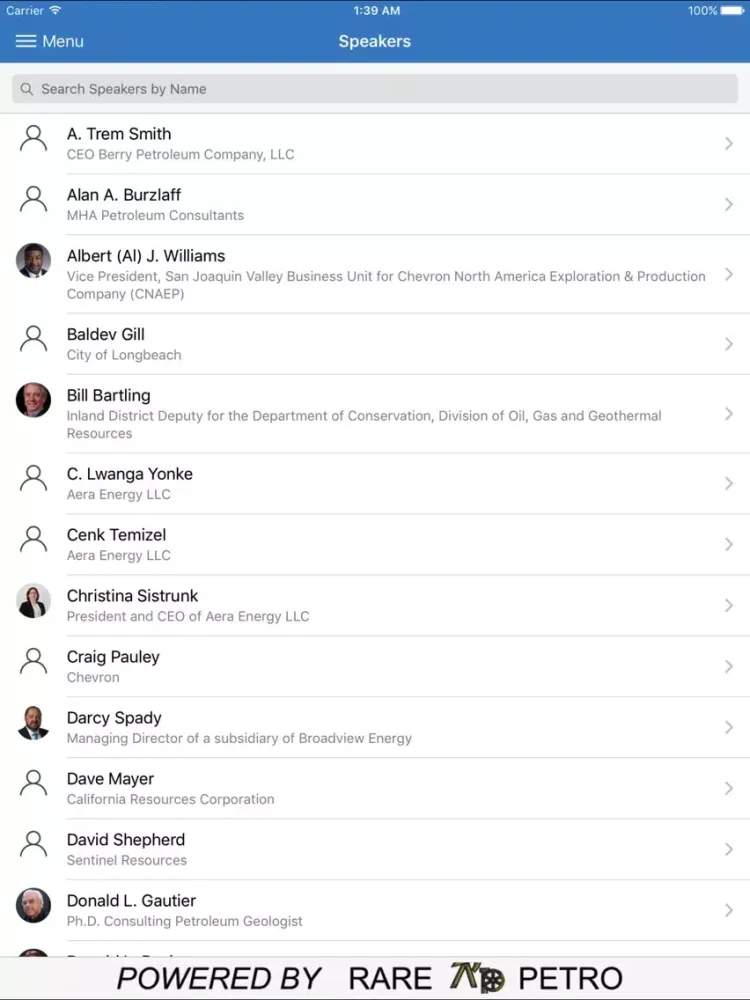 Capturas de pantalla de SPE Western Regional Meeting iPad 