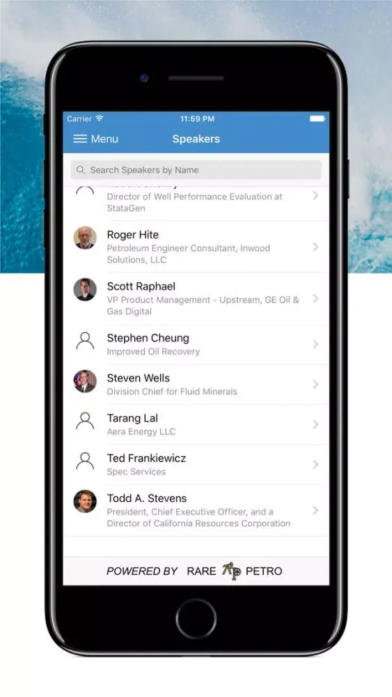 Capturas de pantalla de SPE Western Regional Meeting