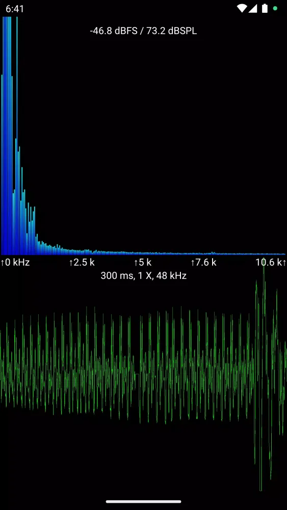 Captures d'écran de Sound View Spectrum Analyzer