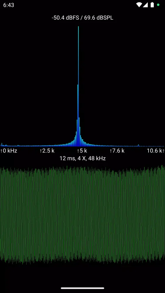 Captures d'écran de Sound View Spectrum Analyzer