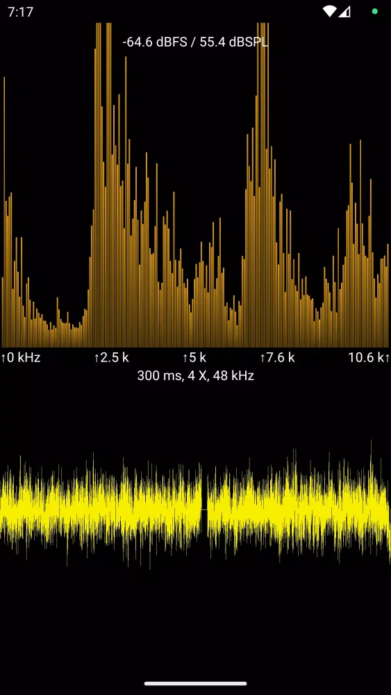 Captures d'écran de Sound View Spectrum Analyzer