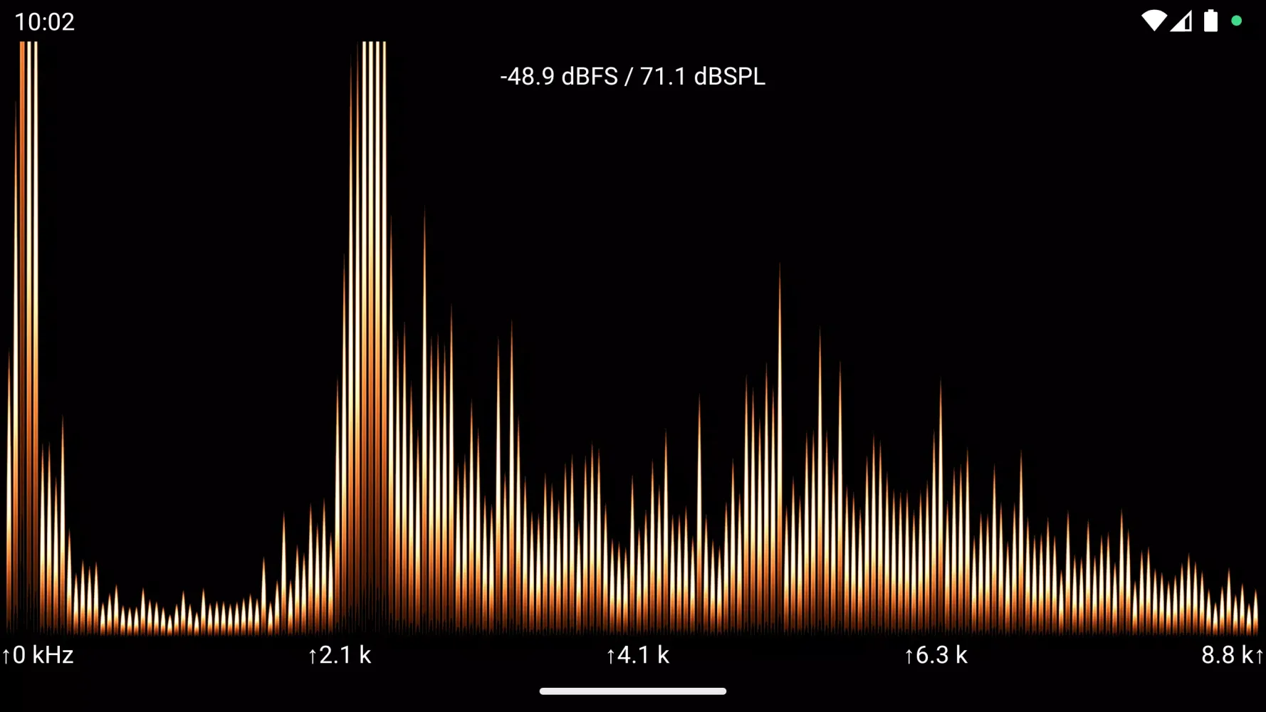 Captures d'écran de Sound View Spectrum Analyzer