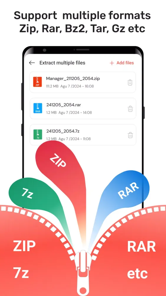 Ảnh chụp màn hình của Zip File Opener - UnZIP, UnRAR