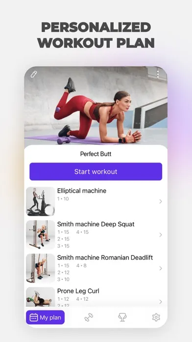 Ảnh chụp màn hình của Fitness for Women at Home|Gym