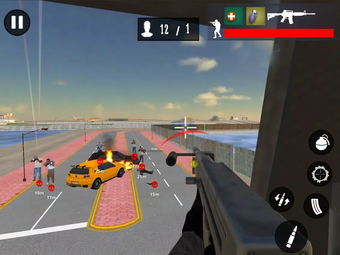 Zrzuty ekranu Air Sky Shooting FPS Mission iPad 