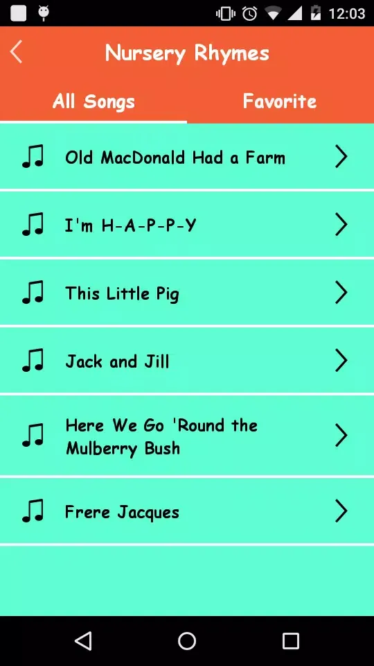 Nursery Rhymes 스크린샷
