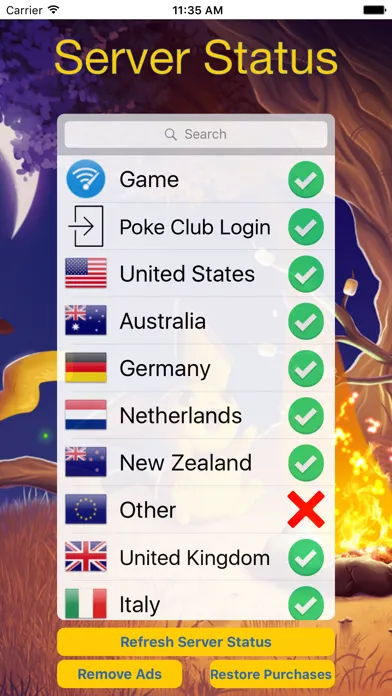 Server Status For Pokémon GO应用截图