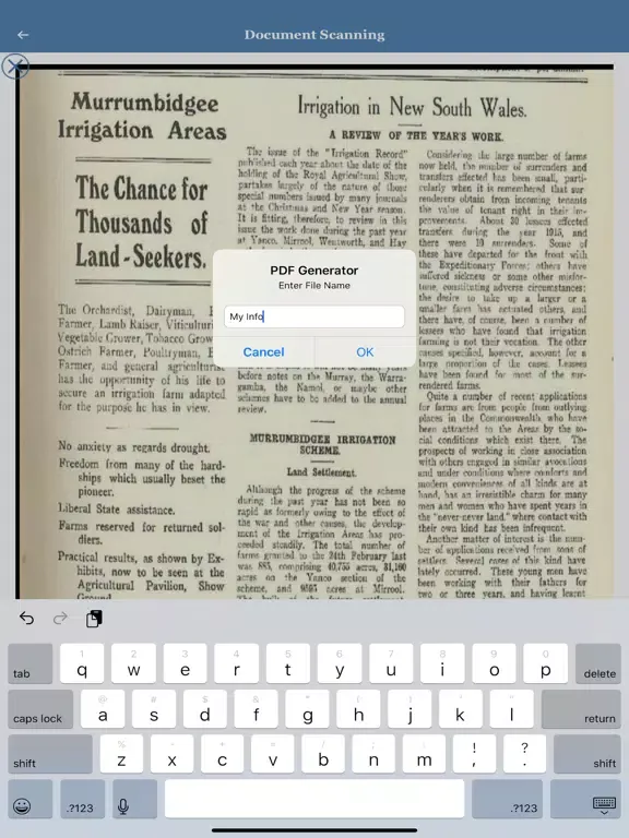 Zrzuty ekranu Document Scanner- iPad 